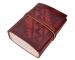 Vintage Handmade Brown Leather Journal Embossed Leather Note Book Dairy Blank Journal